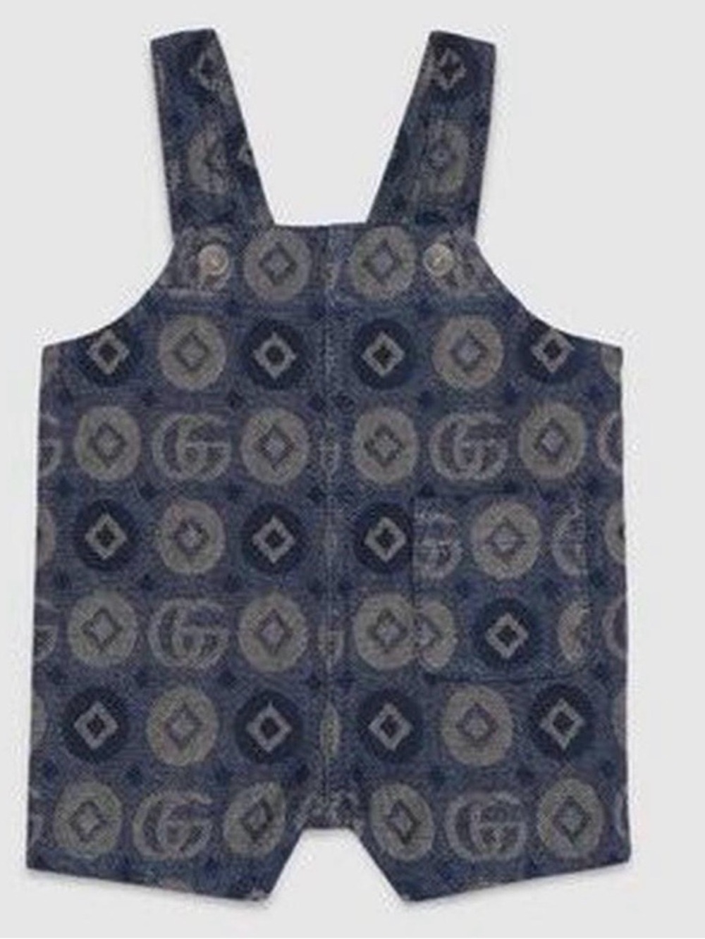 Gucci Denim Overall Romper